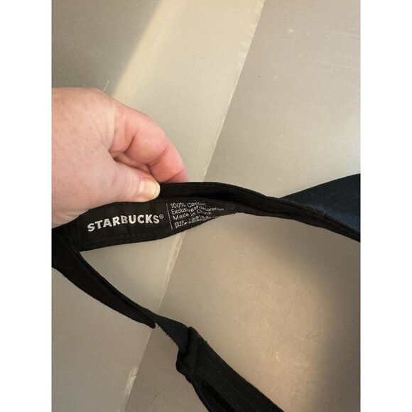 Starbucks Coffee Visor Employee Spell Out Logo Uniform Crew Apparel Hat Cap - Picture 4 of 4
